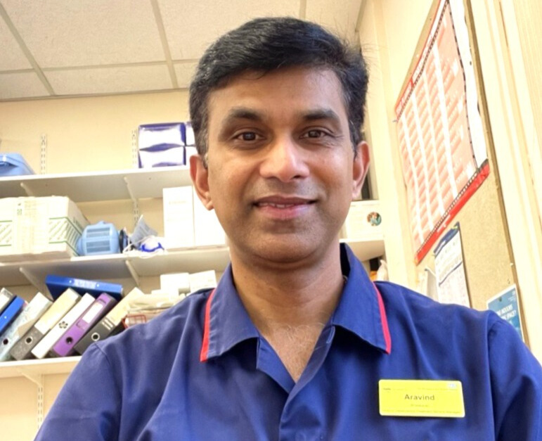 nursing apprentice in uniform