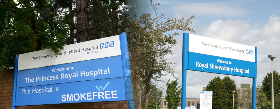 Main hospital signs