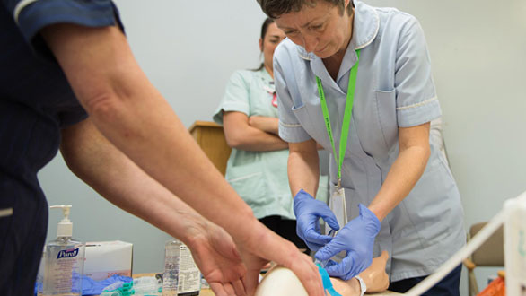 Doctors at Royal Shrewsbury Hospital Talking