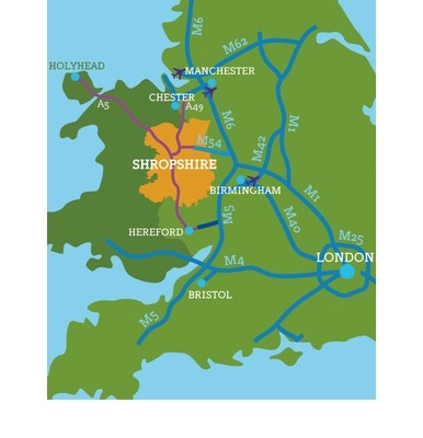 Shropshire transport map